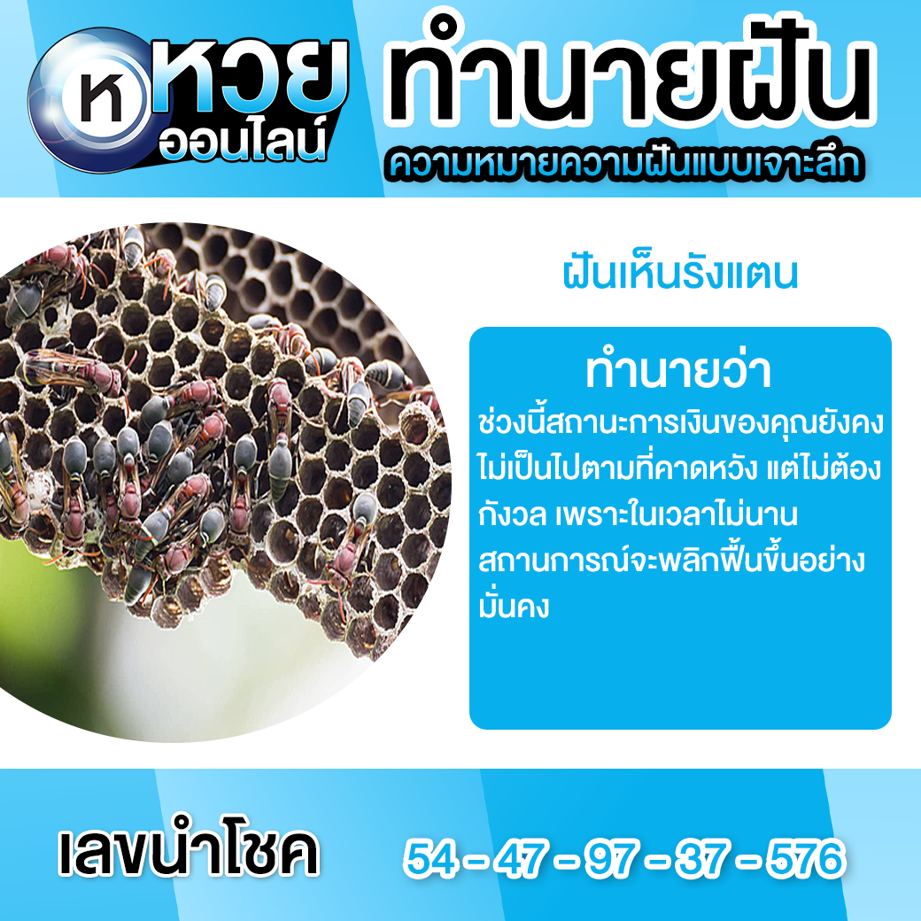 ฝันเห็นรังแตน